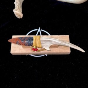 Ancient Aztec Obsidian Knife Talisman