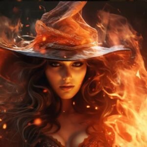 Beautiful Fire Witch