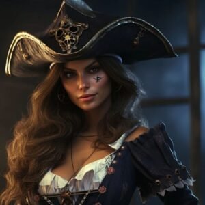 Beautiful Pirate Witch Spirit Companion