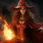 Powerful Fire Witch Spirit Companion
