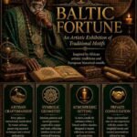 Premium Baltic Fortune Djinn Wealth Ritual flyer for clients in Aarhus and Copenhagen featuring an authentic African traditional healer and traditional folk magic abundance circles.