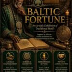 Premium Baltic Fortune Djinn Wealth Ritual flyer for clients in Tampere and Helsinki featuring an authentic African traditional healer and traditional folk magic abundance circles.